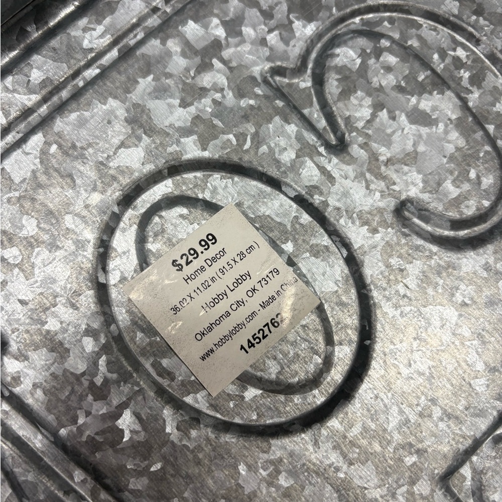 galvanized metal "Welcome to the Farm" sign wall welcome - Picture 8 of 10